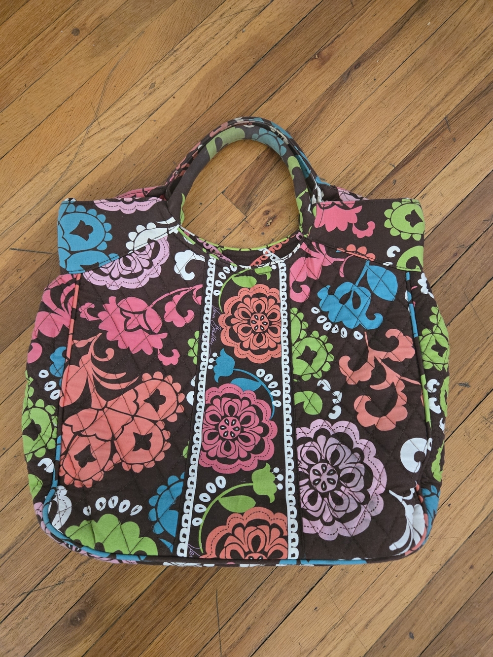 Vera Bradley Two Way Tote/ Retired 2013 Floral Pattern